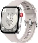 Huawei Watch Fit 3 - Aluminiumlegierung - intelligente Uhr mit Riemen - Leder - wei&szlig;