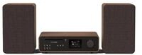 Pure Classic Stereo HiFi-Audiosystem 100W DAB+ Bluetooth WLAN CD Schwarz Walnuss