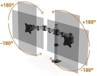 Monitor Halterung SELECT f&uuml;r 2 Monitore, Tischbefestigung (509523)