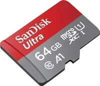 SanDisk Ultra - Flash-Speicherkarte (microSDXC-an-SD-Adapter inbegriffen) - 64 GB -