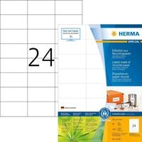 HERMA 10729 Druckeretikett Wei&szlig; Selbstklebendes Druckeretikett (10729)