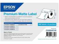Epson C33S045722, Epson Premium - Permanent-Akrylaufkleber, matt, gestanzt - 102 x 51