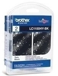 Brother LC1100HY-BK - Druckerpatrone - Hohe Ergiebigkeit - 2 x Schwarz - 900 Seiten -