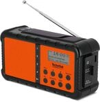 TechniSat TechniRadio Solar 2 sw/org DAB+/UKW-Radio mit Solarpanel und Handk.