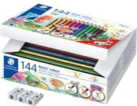 STAEDTLER DreikantFarbstift Noris colour, 144er Karton-Box dreieckig, 100% PEFC, aus
