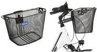 FISCHER Fahrrad-Lenkerkorb mit Schnellbefestigung, schwarz engmaschiger Draht, E-Bike