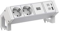 Bachmann Steckdosenleiste DESK2 ALU WHITE 937.402 (937.402)
