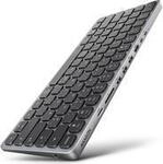 AXAGON HMC-KB keyboard USB-C 5Gbps with HUB, microSD/SD, 3x USB-A, HDMI 4K/60Hz, PD