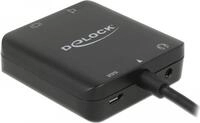 DeLOCK HDMI Audio Extractor 4K 60 Hz compact - HDMI-Audiosignal-Extractor - Schwarz