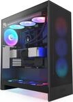 NZXT H series H7 Flow RGB - Mid tower - E-ATX - Seitenteil mit Fenster (geh&auml;rtetes