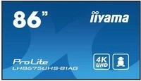 iiyama ProLite LH8675UHS-B1AG, 217,4cm (85,6), 4K, USB, RS232, Ethernet, WLAN,
