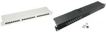 LogiLink 48,30cm (19) Patch Panel Kat.6 EconLine, 16 Ports, schwarz 1 HE, 16 x RJ45