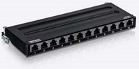 TRENDnet TC-P12C6AS - Patch Panel - geeignet f&uuml;r Wandmontage - RJ-45 X 12 - 0.5U