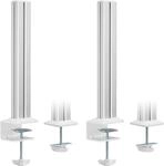 InLine Slatwall Befestigungss&auml;ulen Aluminium - f&uuml;r Tischhalterung Panel - 2er Set
