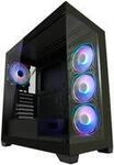 LC-Power Geh&auml;use MidiTower 715B black USB3.2/Audio o.Netzteil SEAMLESS_X