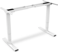 Digitus Elektrisch h&ouml;henverstellbares Tischgestell - Dual-Motor - 3-Stufen - Wei&szlig;