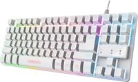 Trust GXT 833W Thado Tastatur USB QWERTZ Deutsch Wei&szlig; (24740)