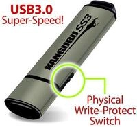Kanguru 32GB SS3 USB3.0 USB-Stick USB Typ-A 3.2 Gen 1 (3.1 Gen 1) Aluminium