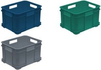 keeeper Aufbewahrungsbox Euro-Box XXL bruno eco, blau Farbe: eco-blue, 54 Liter, aus