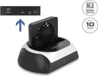 Delock - HDD / SSD Dockingstation - 10 Gbps, mit L&uuml;fter mit 8cm K&uuml;hll&uuml;fter