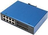 Digitus Industrial 8 + 4 10G Uplink Port L3 managed Gigabit Ethernet Switch.