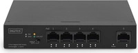 Digitus Gigabit Ethernet PoE Switch 4-port PoE + 1-port uplink - 60W PoE Budget
