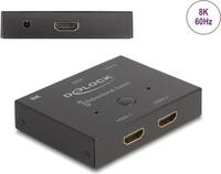 Delock - Video/Audio Splitter/Switch - 2-1, bidirektional, 8K 60 Hz x HDMI - Desktop