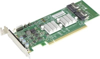 Supermicro AOC-SLG4-4E4T-O Schnittstellenkarte/Adapter Eingebaut PCIe