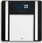 ADE K&ouml;rperanalysewaage Ines Schwarz BA2300-1 bis 200 kg K&ouml;rperfett BMI BMR Analyse