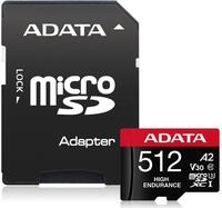 ADATA High Endurance - 512 GB - MicroSDXC - Klasse 10 - UHS-I - 100 MB/s - 85 MB/s