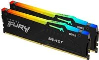 Kingston FURY Beast RGB - DDR5 - Kit - 32 GB: 2 x 16 GB (KF560C36BBE2AK2-32)