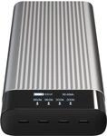 HyperJuice HJ245B - Powerbank - USB-C - 27000 mAh - 245 Watt - PD 2.0, PD 3.0, QC