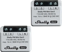 Shelly Shelly_PM_Mini_G3_2er, Shelly Unterputz PM Mini Gen. 3 WLAN, BT 2er Pack