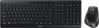 CHERRY STREAM DESKTOP COMFORT Tastatur-Maus-Set kabellos 2.4 GHz QWERTY GB Black Gray