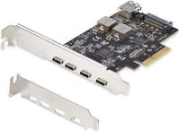 StarTech.com 5-Port USB PCIe Card, USB 3.2 10Gbps, PCI Express Card with 4x USB-C
