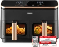 Cosori ?CAF-R903-AEU, COSORI Hei&szlig;luftfritteuse 2 Kammern, 6-in-1 Dual Zone Air...