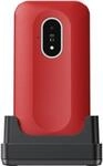 Doro Leva L20 4G, Gro&szlig;tastenklapphandy, rot-wei&szlig; (380581)