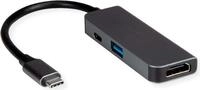 VALUE Display Adapter USB Typ C - HDMI+ 3.2 Gen 1 A+ PD - Adapter - Digital/Daten -