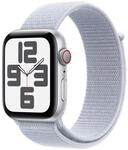 Apple Watch SE GPS + Cellular 44mm Silver Aluminium Case mit Blue Cloud Sport Band