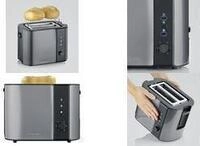 Severin 2-Scheiben-Toaster, Brotscheibenzentrierung, Auftaufunktion,