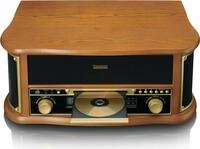 Lenco TCD-2551WD Plattenspieler Audio-Plattenspieler mit Riemenantrieb Holz