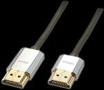 Lindy CROMO Slim High Speed HDMI Cable with Ethernet - Video-/Audio-/Netzwerkkabel -
