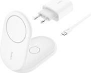 Belkin BoostCharge 2-in-1 - Kabelloses Ladeger&auml;t - magnetisch, faltbar, mit Qi2 +