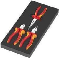 Wera 9784 Schaumstoffeinlage KNIPEX Zangen-Set VDE 1 3-teilig schwarz/grau f&uuml;r