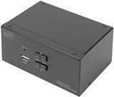 DIGITUS DS-12862 - KVM-/Audio-/USB-Switch - 2 x KVM port(s) - 1 lokaler Benutzer -