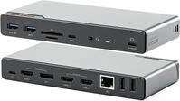ALOGIC DV4 - Dockingstation - f&uuml;r Laptop - USB-C / USB-A - 3 x HDMI, DP - 1GbE