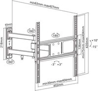 Wentronic FULLMOTION - 81,3 cm (32 ) - 139,7 cm (55 ) - 200 x 200 mm - 400 x 400 mm -