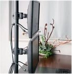Techly ICA-LCD-350-D Flachbildschirm-Tischhalterung 68,6 cm (27) Tisch/Bank Schwarz