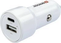 SKROSS Dual Car Charger 65W PD incl. USB-C cable white (SKCHCA0365WPDCN)