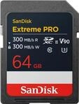 SanDisk Extreme Pro - Flash-Speicherkarte - 64GB - Video Class V90 / UHS-II U3 /